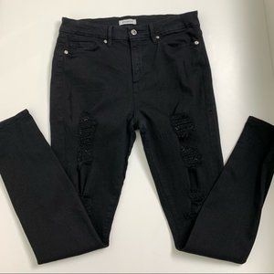 Good American Good Legs Black Distressed Jeans